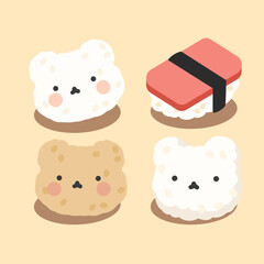 도시락 일러스트