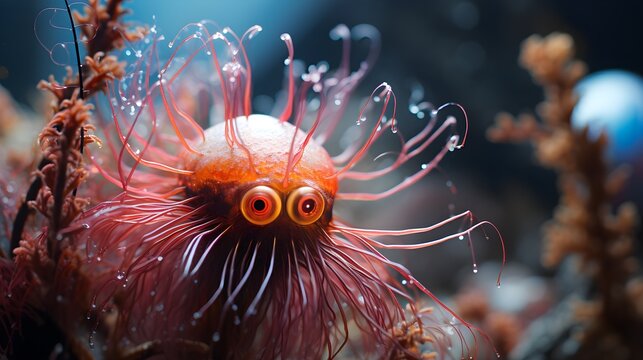 octopoid alien in the sea