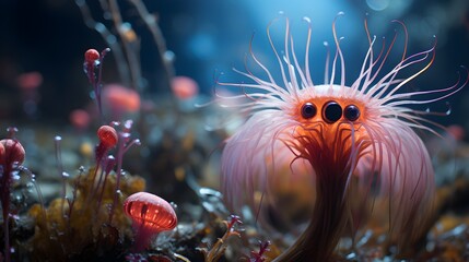 octopoid alien in the sea