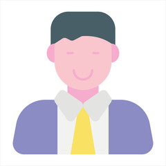 businessman flat icon design style