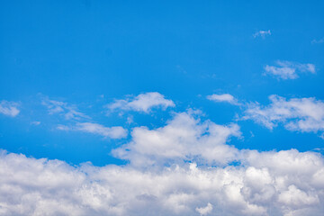 blue sky with clouds over huancayo city