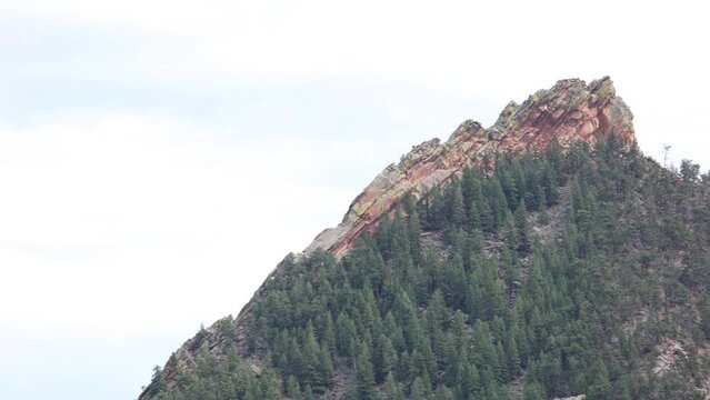Flat Irons in Boulder Colorado, Landscape of Rocky Mountain Hill Top