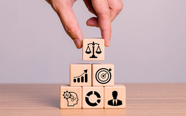 Business ethics and compliance concept. Ethical investment, sustianable development. Business integrity and moral. The effective compliance and ethics culture in workplace.