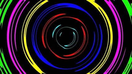 Beautiful illustration of colorful swirl pattern