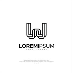Logo Letter WW Design Template Premium Creative Design Business Company