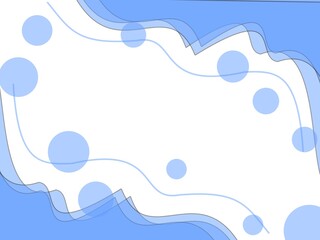 Abstract transparent white and blue gradient background. Liquid shapes and polkadots background.