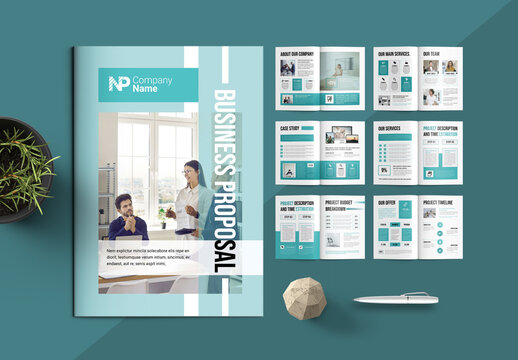 Business Proposal Layout with Fully Editable
