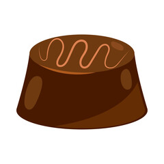 sweet chocolate candy icon