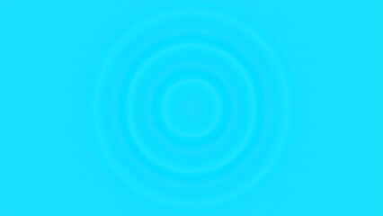 water drop wave formation animation. Top view of water dropping with circle waves. Splash of concentric circles from water droplet.