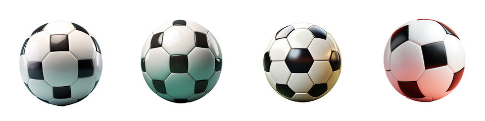 Obraz premium transparent background traditional soccer ball