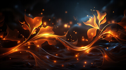 Fototapeta premium neon brown background