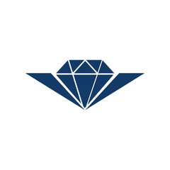 letter V with diamond logo design.