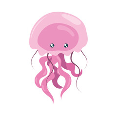 jellyfish sea life icon