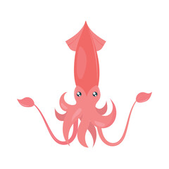 squid sea life icon