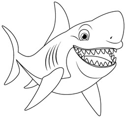 Great White Shark Smiling