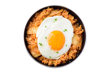 Kimchi fried rice with egg, Korean food