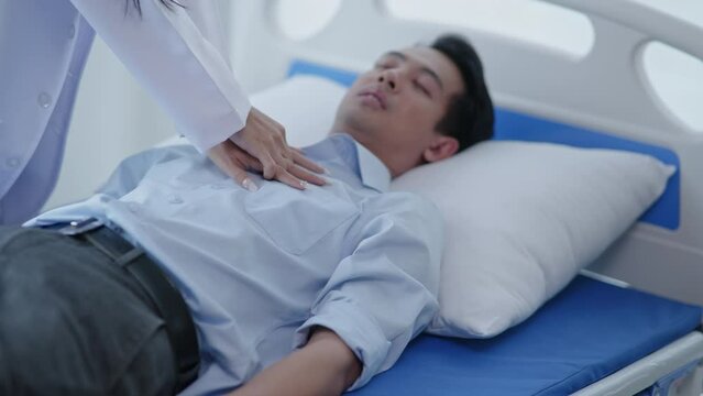 Close up of a person hands CPR (Cardiopulmonary resuscitation)	