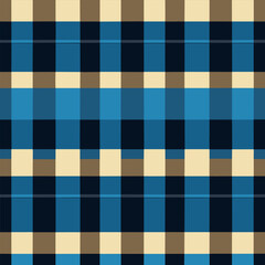 Fototapeta premium plaid checked pattern seamless fabric textured background modern design vector illustration