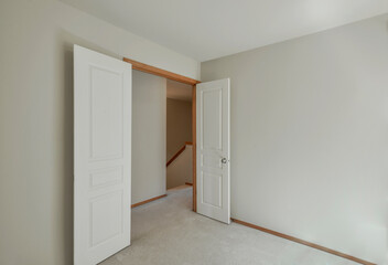Modern residential empty bedroom interior