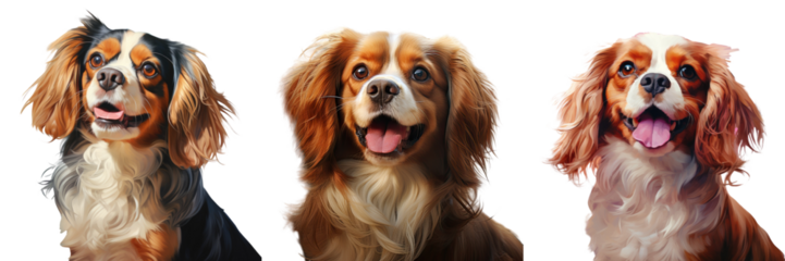5 year old Cavalier King Charles Spaniel transparent background