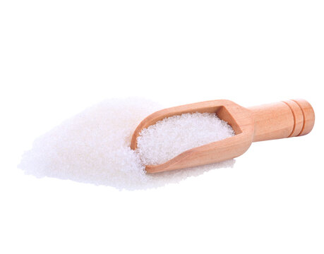 White sugar on transparent png