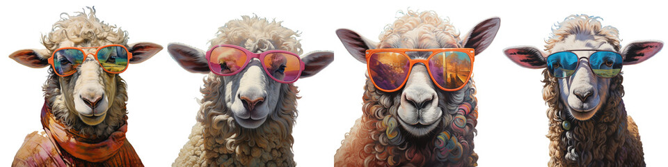 The brillenschaf or glasses sheep is extinct transparent background