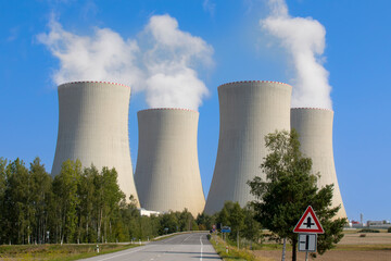Nuclear power plant Temelin in Czech Republic Europe - 644727870