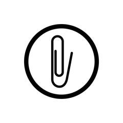 Paperclip Icon Vector Symbol Design Illustration EPS 10