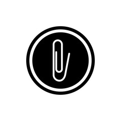 Paperclip Icon Vector Symbol Design Illustration EPS 10