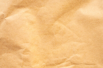 Abstract crumpled and creased recycle brown paper texture background