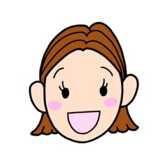 女性の顔のイラスト