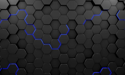 Tech background hexagon 