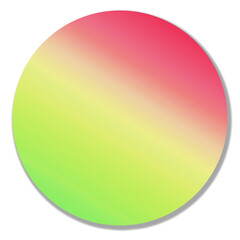 circle green red gradient color icon background with shadow