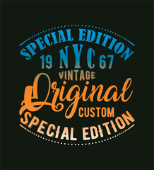 Denim Typography . T shirt graphics. Vectors