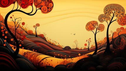 Obraz premium Abstract colorful autumn background. 