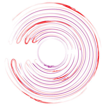 Modern and beautiful artistic circle graphic with red lines