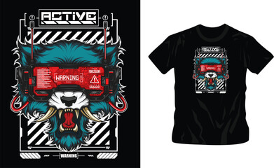 brutalism graffiti streetwear artwork trendy shirt design editable template