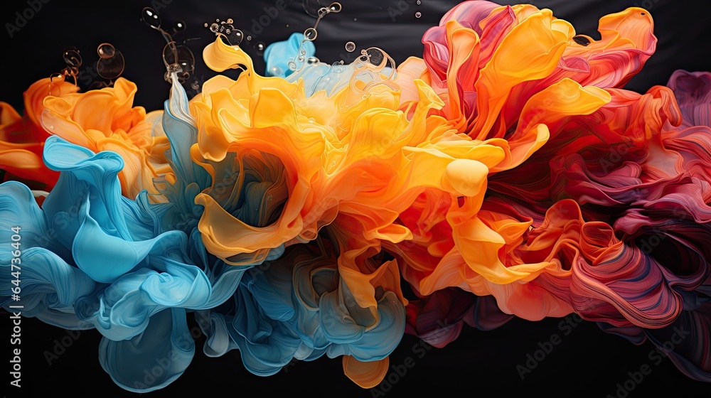 Poster sculpted in liquid light: abstract euphoria. generated by ai.