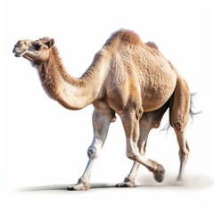 camel isolated on white