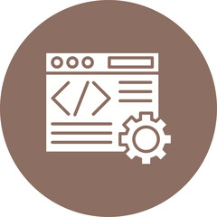 Fototapeta premium Web Development Icon