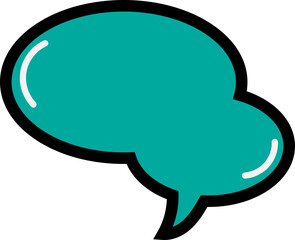 말풍선 벡터 일러스트 디자인