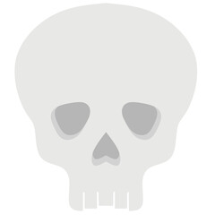 Skull icon vector illustration for happy Halloween event celebration. Skull icon that can be used as symbol, sign or decoration. Skull icon graphic resource for Halloween theme vector design