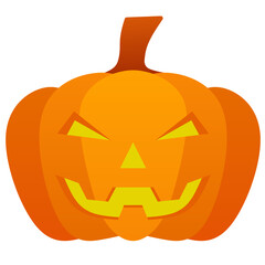 Jack o lantern icon vector illustration for Halloween event. Pumpkin jack icon that can be used as symbol, sign or decoration. Pumpkin icon graphic resource for Halloween celebration vector design