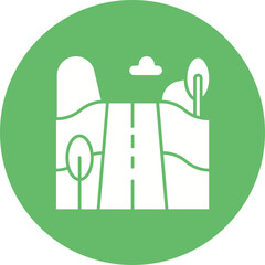 Road Landscape Icon