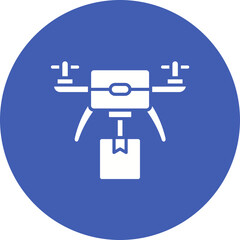 Obraz premium Drone Delivery Icon