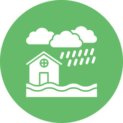 Fototapeta premium Flood Icon
