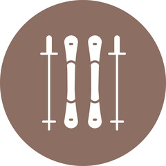 Ski Sticks Icon