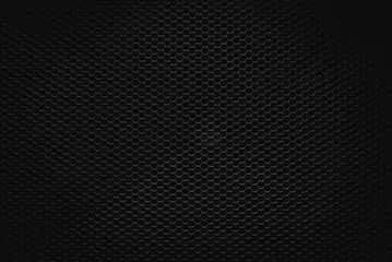 Tuinposter Black circle background. dark grey texture background with vignette effect.   © RuskaPixs