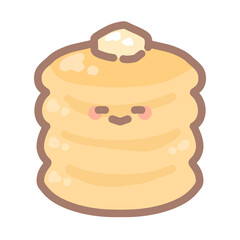 山盛りのパンケーキのんびり⭐︎PNG