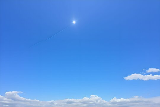 A picture of clouds in the blue sky. no.78. Generative aI.